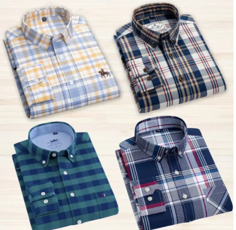 Pack of 4 Check Shirts